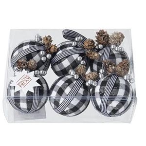 18 Buffalo Check Ornaments